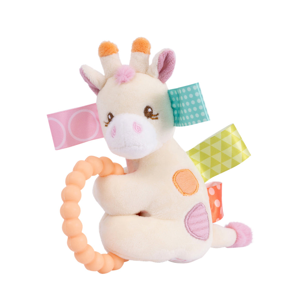 2PK Mary Meyer Taggies Tilly Giraffe 13cm Teether Rattle Baby 0+ Pink
