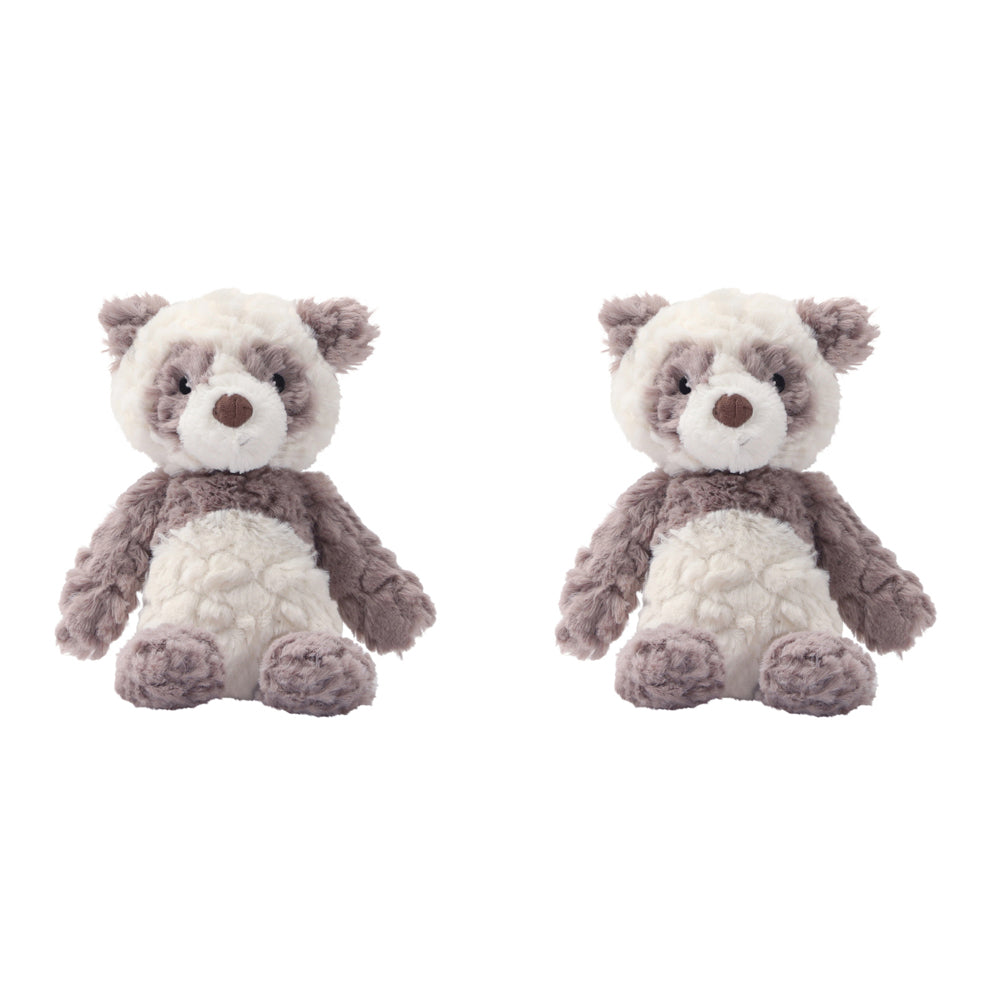 2PK Mary Meyer Nursery Panda 28cm Soft Plush Toy Kids 0+ Grey