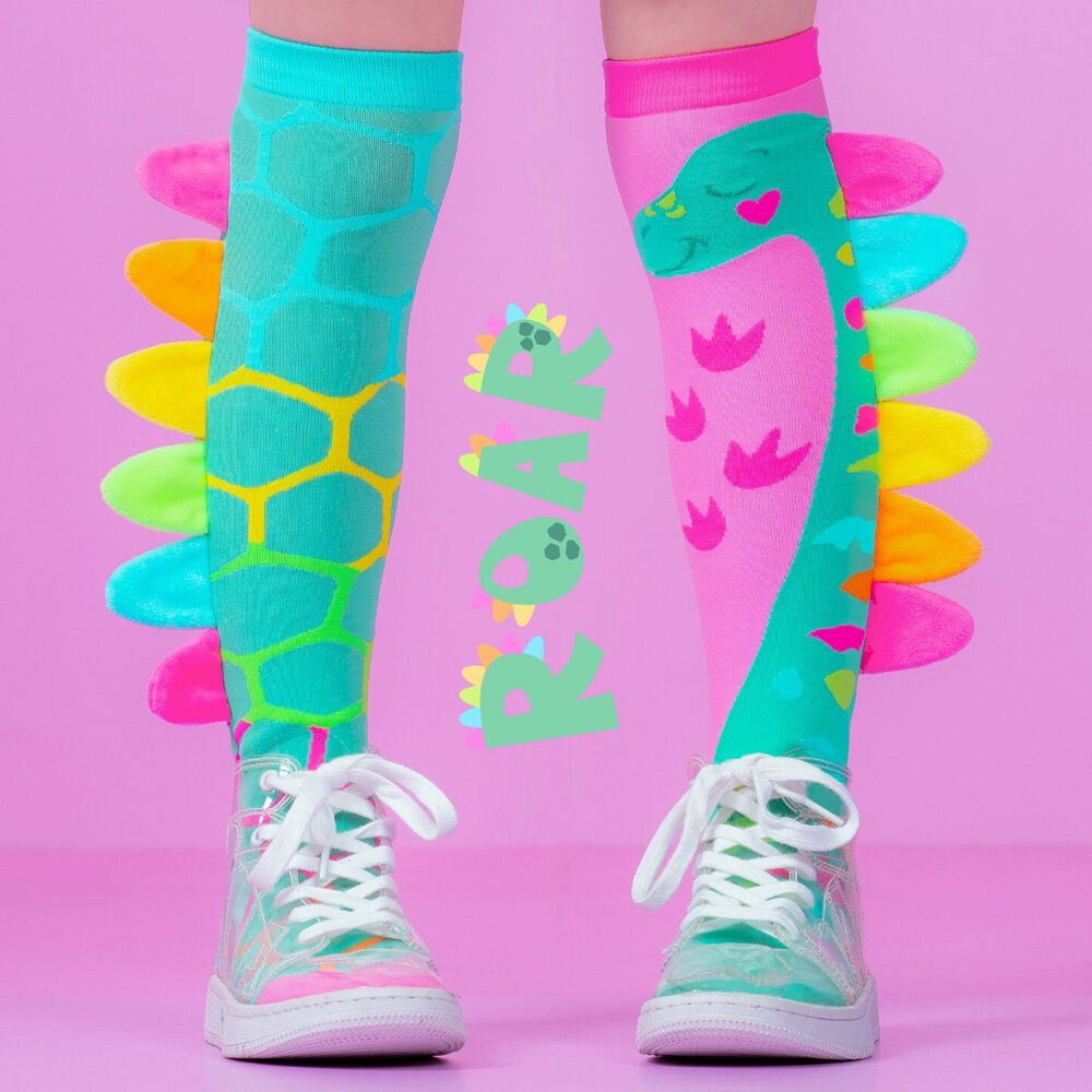 Madmia Roar Dinosaur Knee-High Socks Unisex