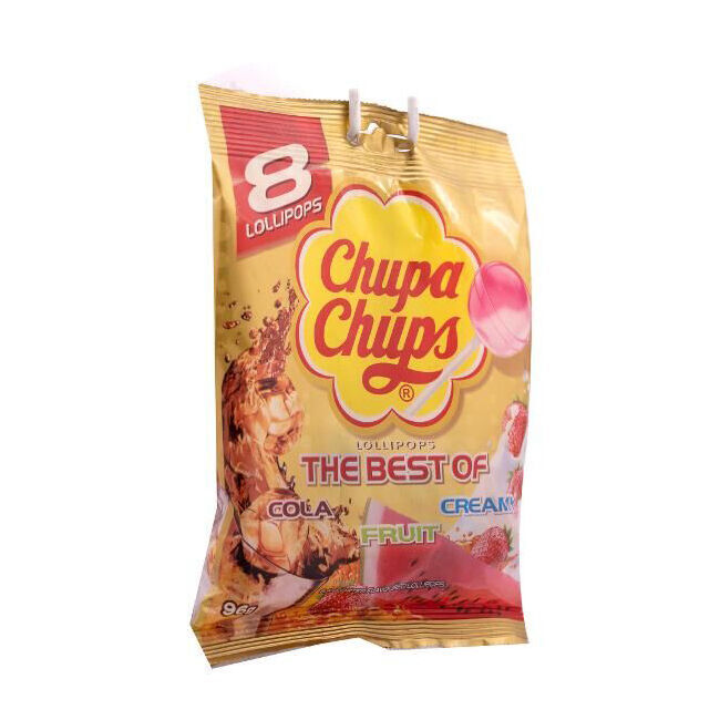9x 8pc Chupa Chups The Best of Lollipop 96g Lollies Candy
