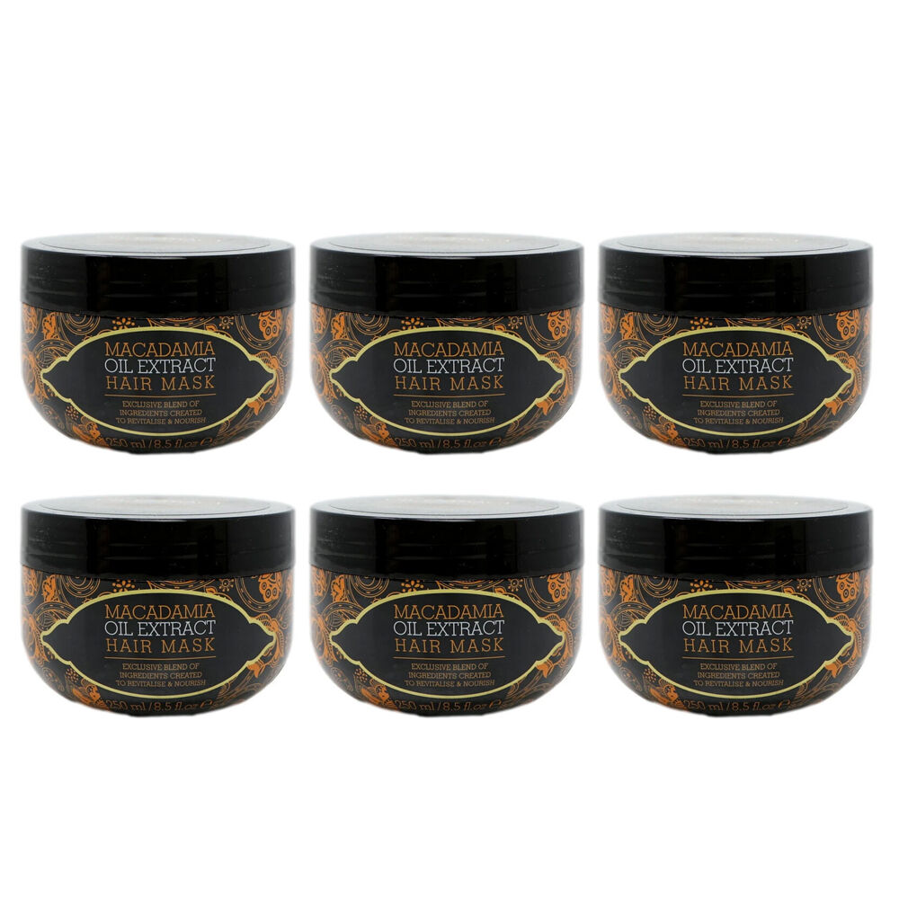 6PK Macadamia Oil Extract Mask Treatment 250ml For All Hair Types