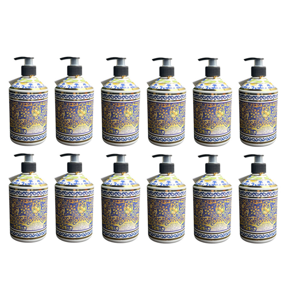 12x Molto Bella Liquid Hand Soap Lemon Verbana 630ml Care