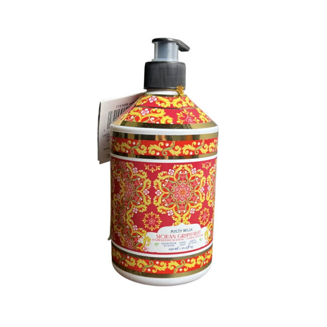12x Molto Bella Liquid Hand Soap Sicilan Grapefruit 630ml Care