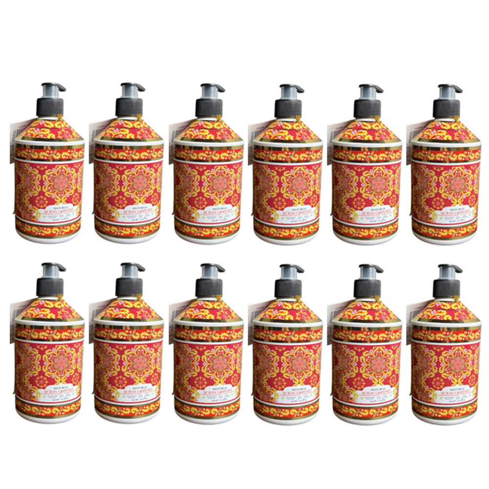 12x Molto Bella Liquid Hand Soap Sicilan Grapefruit 630ml Care
