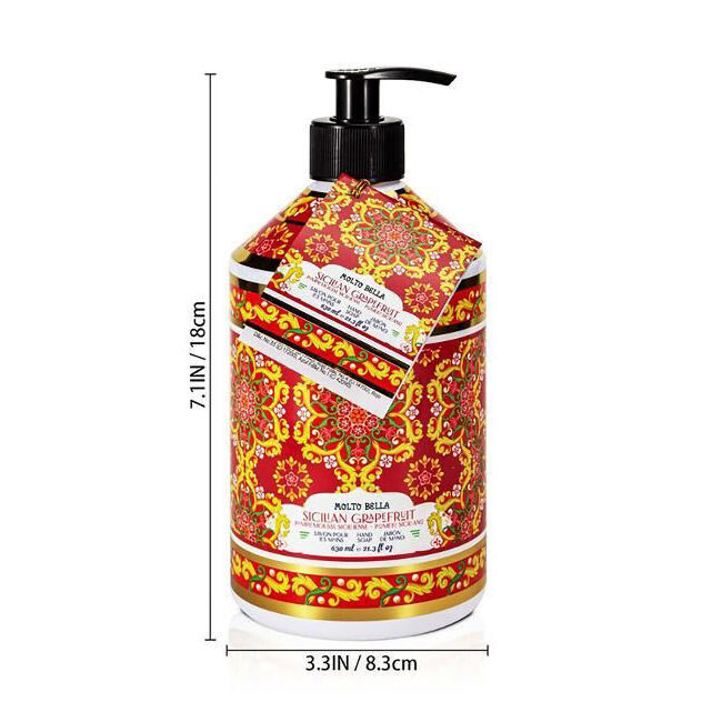 6PK Molto Bella Liquid Hand Soap Sicilan Grapefruit 630ml Care