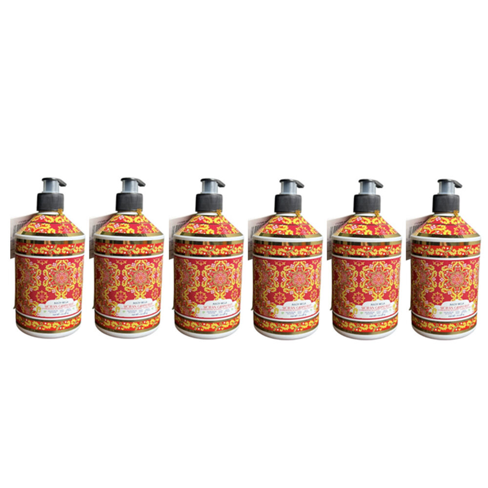 6PK Molto Bella Liquid Hand Soap Sicilan Grapefruit 630ml Care