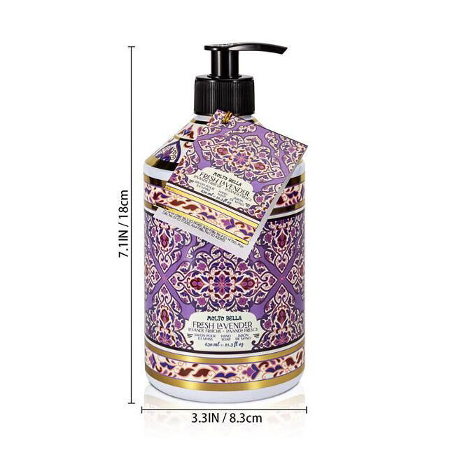 12x Molto Bella Liquid Hand Soap Fresh Lavender 630ml Care