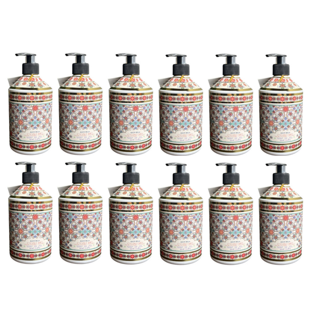12x Molto Bella Liquid Hand Soap Coconut Shea 630ml Care