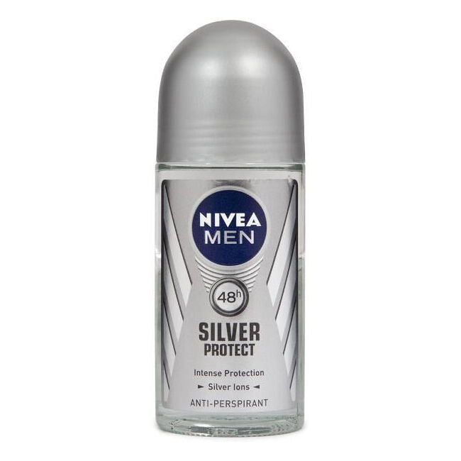 12x Nivea Men Silver Protect Roll On Deodorant 50ml Antiperspirant