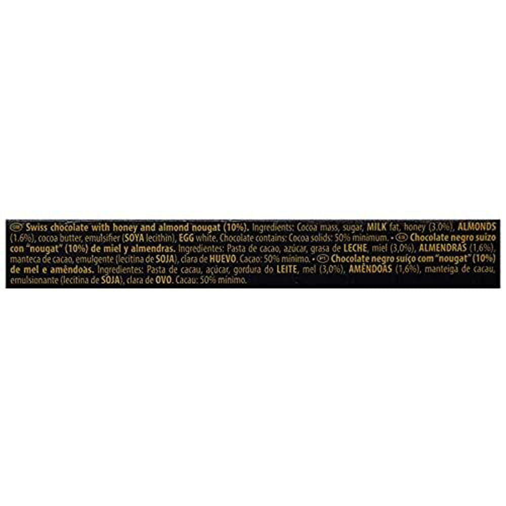 20PK Toblerone Dark Chocolate Blocks w/ Honey & Almond Nougat Confectionery 100g