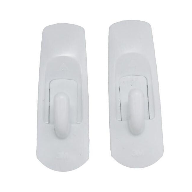 12x 3pc 3M Command No Nail Small Hanging Utility Wall Hook Holds 450g White