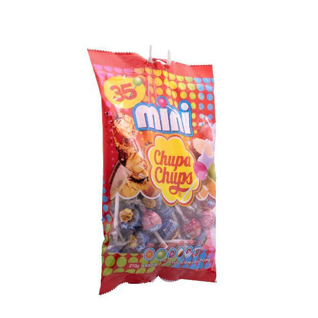 12x 35pc Chupa Chups Mini Fruity Lollipops Assorted 210g Sweet Confectionery