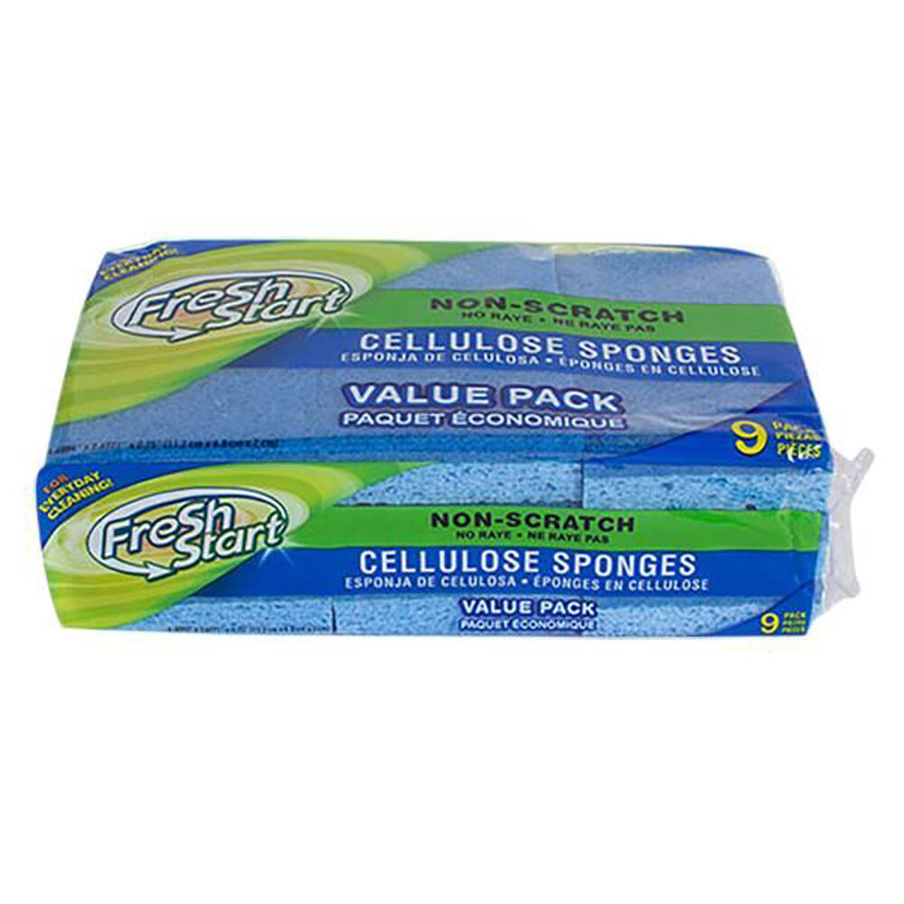 5x 9pc Fresh Start Non-Scratch Dishwashing Sponge Scour Pads Value Pack Blue