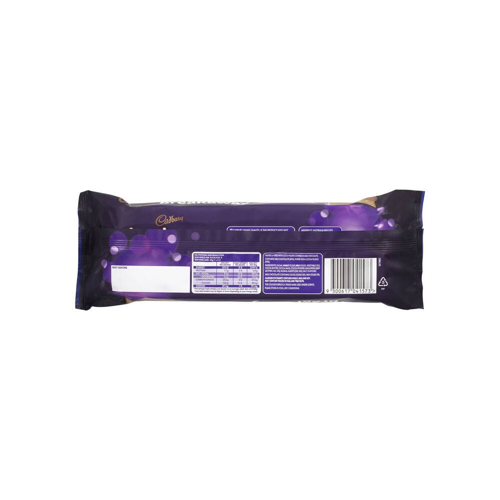 12PK Cadbury Breakaway Milk Chocolate Crispy Wafers 180g Confectionery