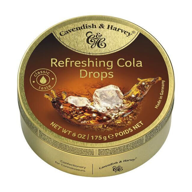 10PK Cavendish & Harvey Refreshing Cola 175g Candy Lollies Sweet Confectionery
