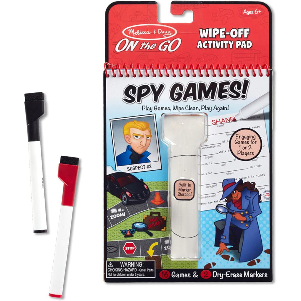 2PK Melissa & Doug On The Go Spy Games! Kids/Childrens Toy 6y+