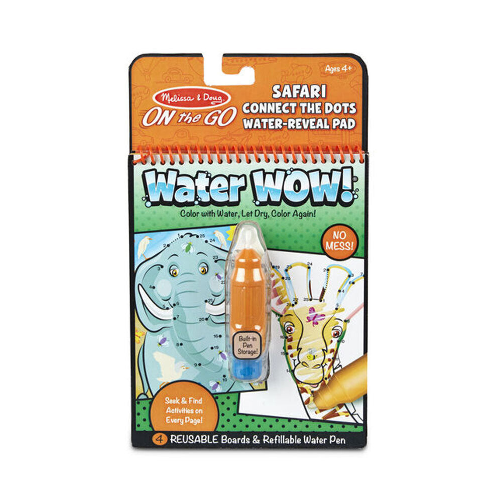 2PK Melissa & Doug On The Go Water WOW! Connect Dots Safari Kids/Childrens 4y+