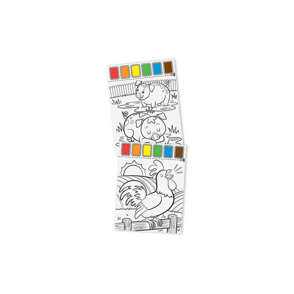 2PK Melissa & Doug Paint with Water Farm Animals Kids/Childrens Toy 3y+