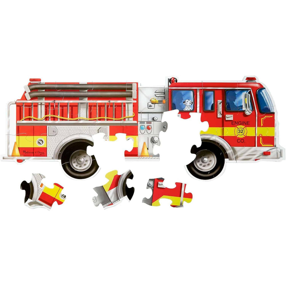 Melissa & Doug Giant Fire Truck Floor Puzzle 24pc Kids/Childrens Toy 3+