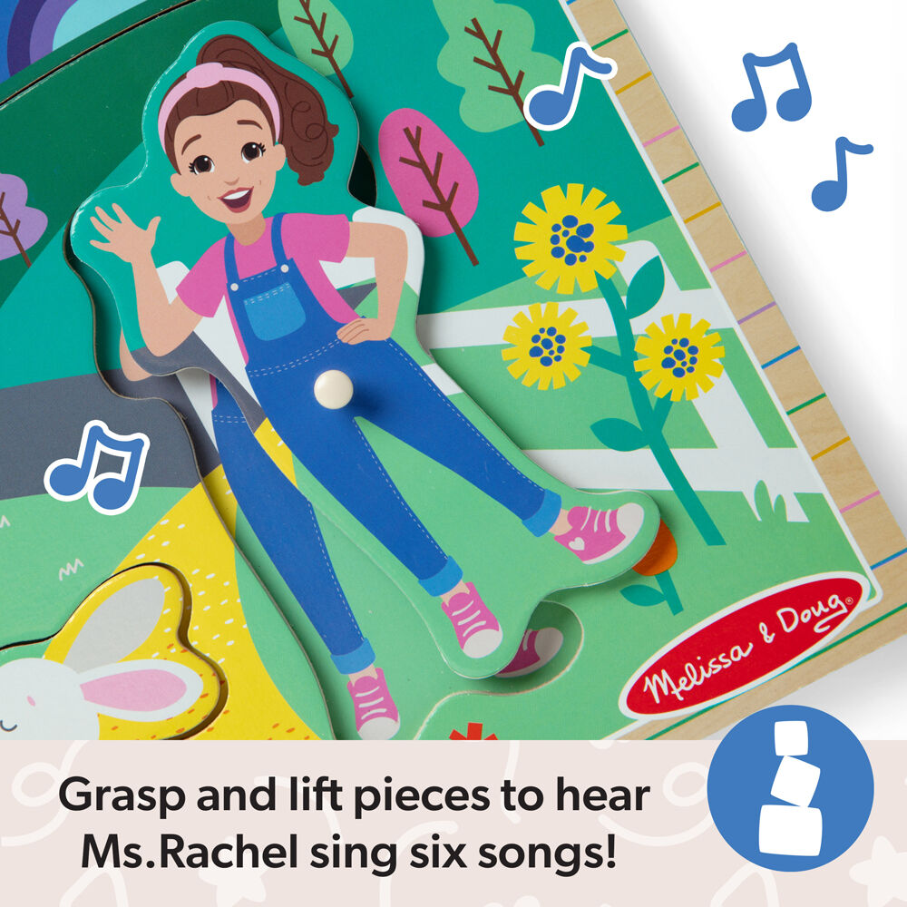 6pc Melissa & Doug Ms. Rachel Song Wooden Puzzle 26x23cm Kids Toy 2y+