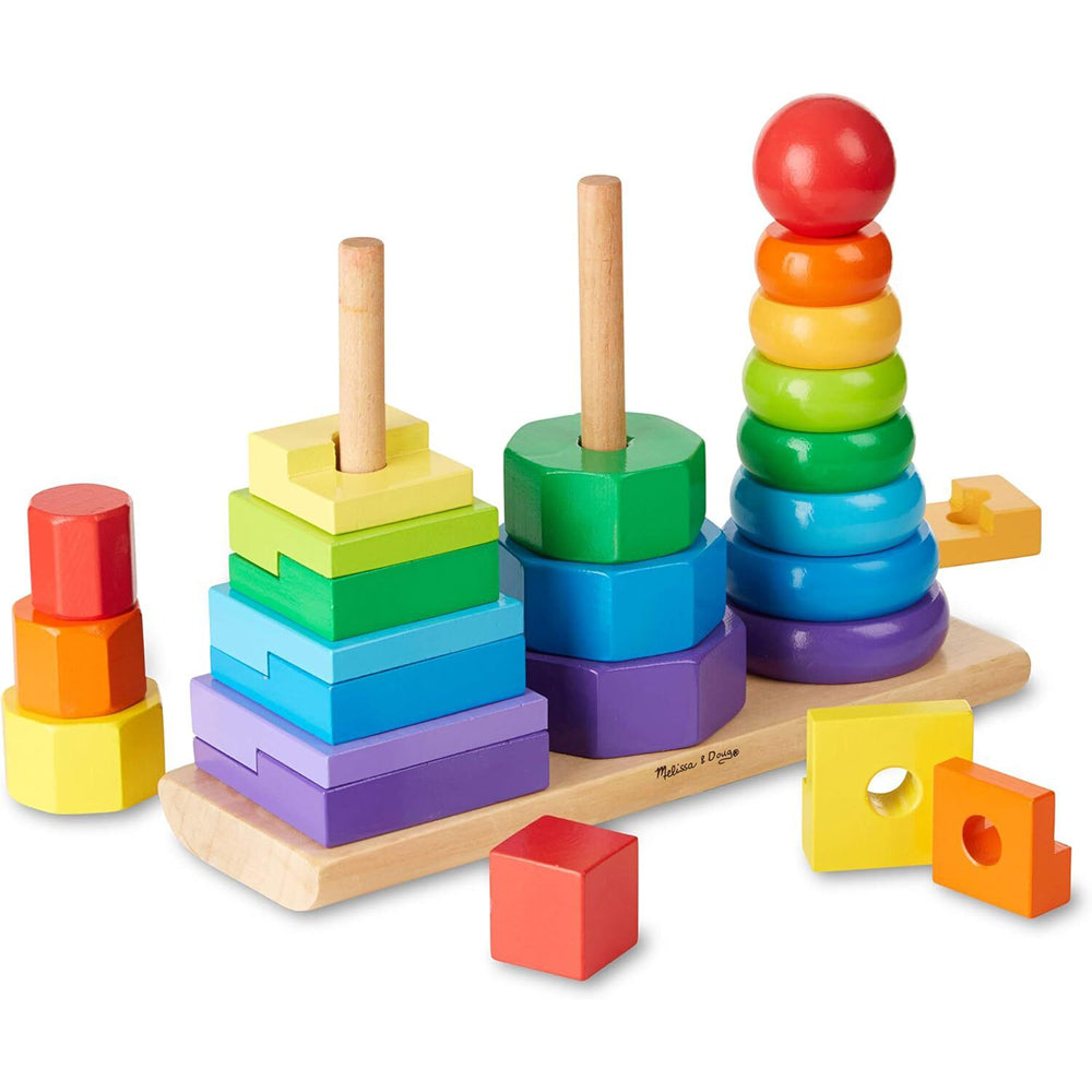 Melissa & Doug Geometric Stacker Kids/Childrens Toy 2+