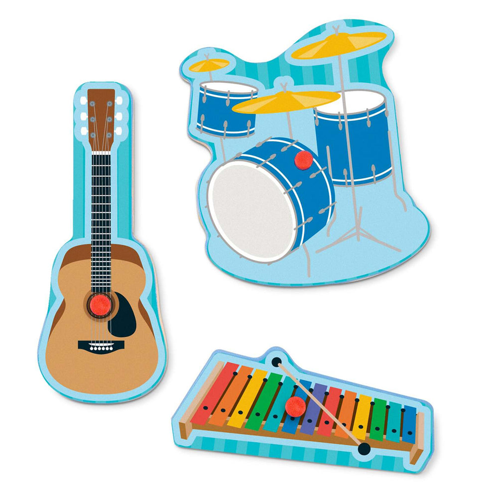 Melissa & Doug Musical Instruments Sound Puzzle 8pc Kids/Childrens Toy 2+