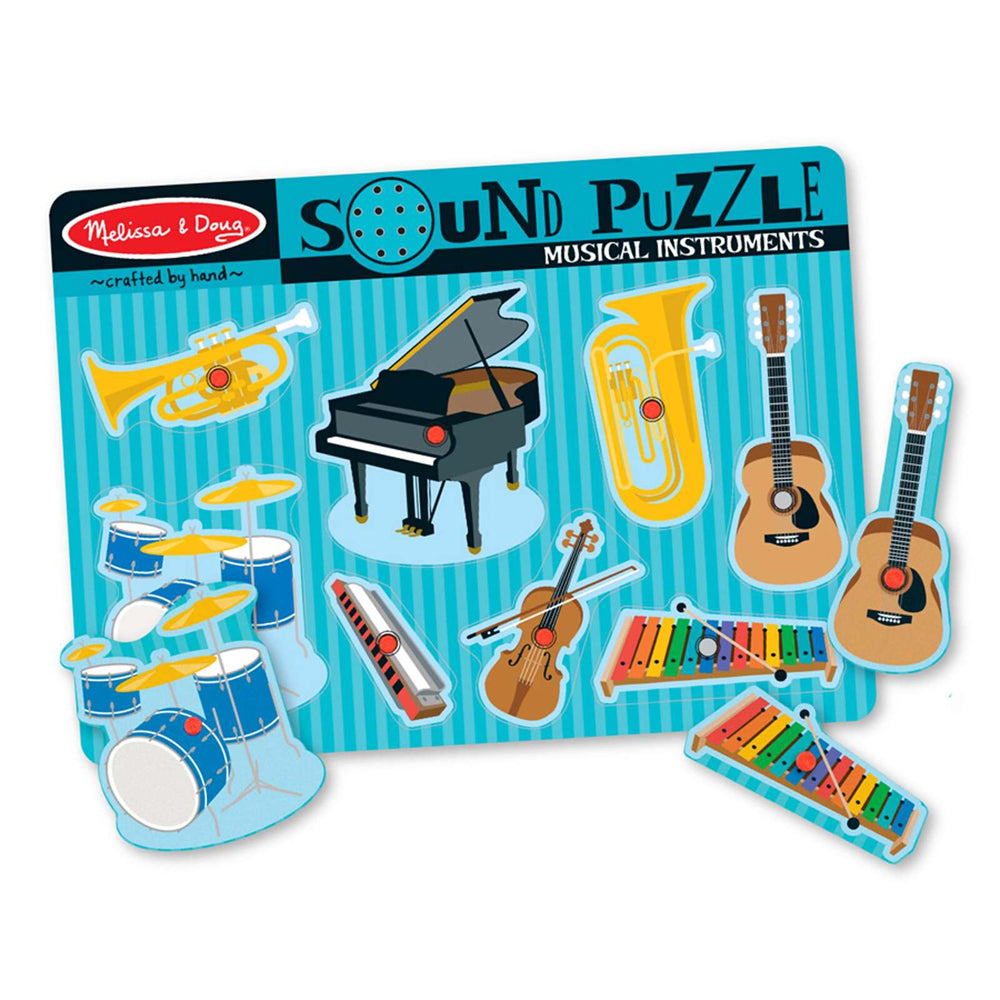 Melissa & Doug Musical Instruments Sound Puzzle 8pc Kids/Childrens Toy 2+
