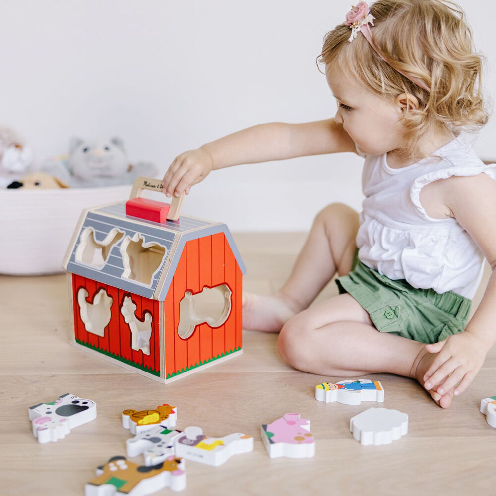 Melissa & Doug Take Along Sorting Play Barn Kids Toy Animal Themed 2y+