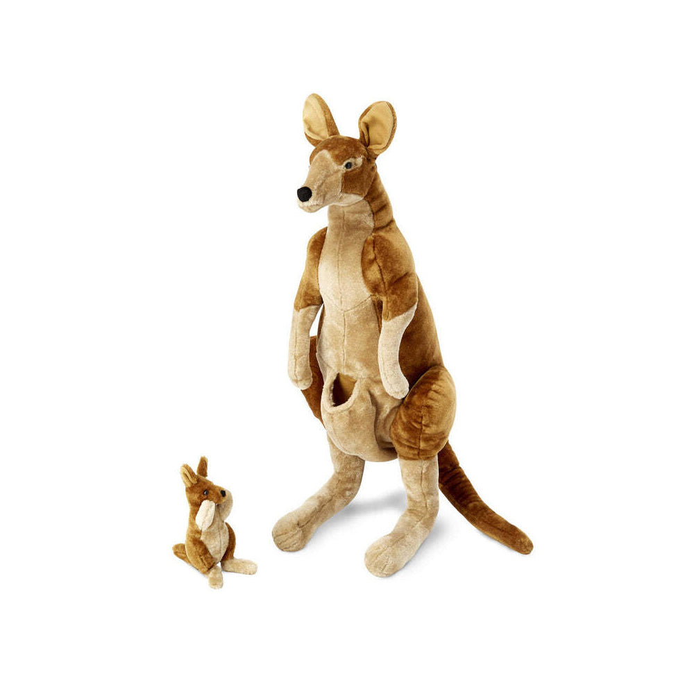 Melissa & Doug Large Plush Kangaroo and Joey Kids/Childrens Toy 3y+