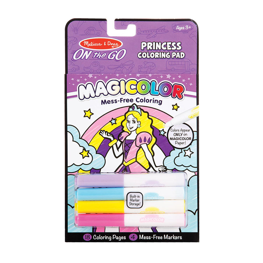 2PK Melissa & Doug Magicolor Colouring Pad Princess Kids/Childrens Toy 3y+