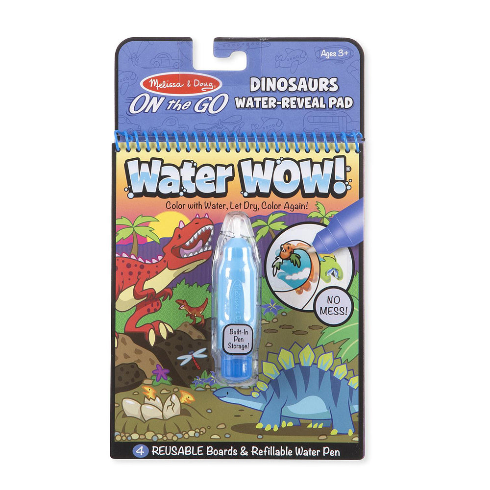 2PK Melissa & Doug On The Go Water WOW! Dinosaur Kids/Childrens Toy 3y+