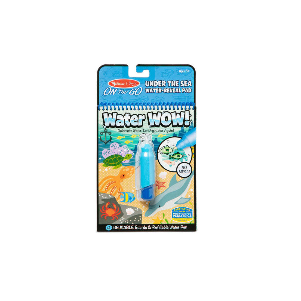 2PK Melissa & Doug On The Go Water WOW! Under The Sea Kids/Childrens Toy 3y+