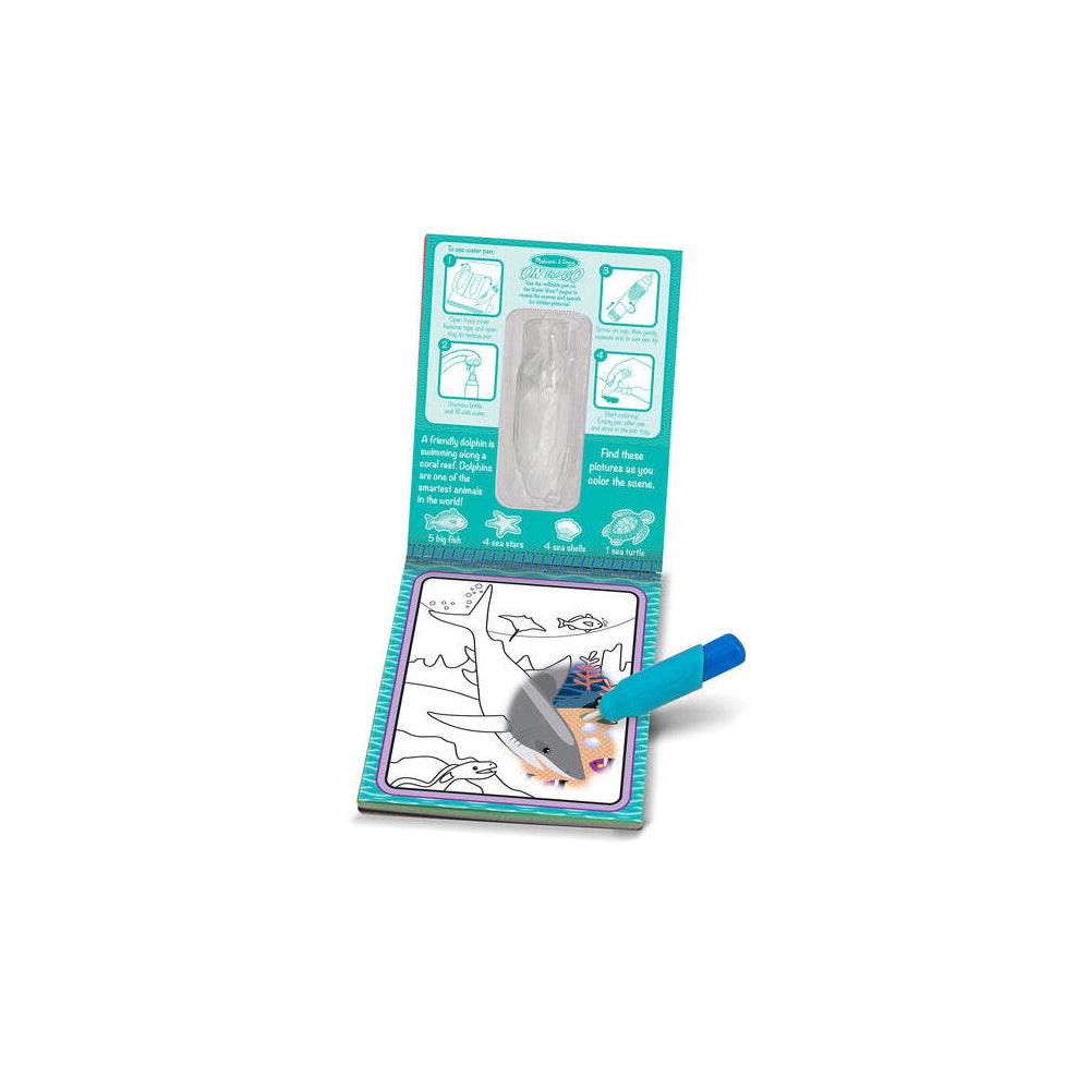 2PK Melissa & Doug On The Go Water WOW! Under The Sea Kids/Childrens Toy 3y+