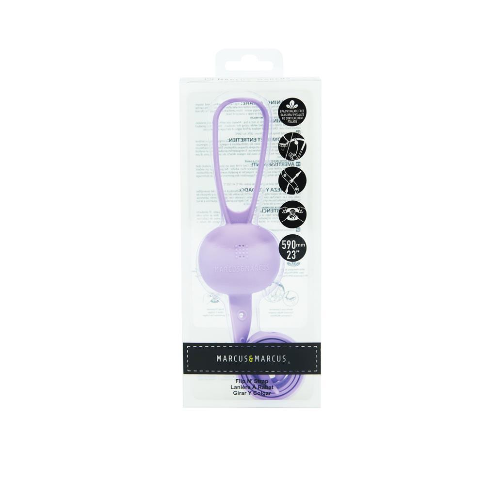 2PK Marcus & Marcus Flip N Strap 59cm Silicone Connector - Lilac