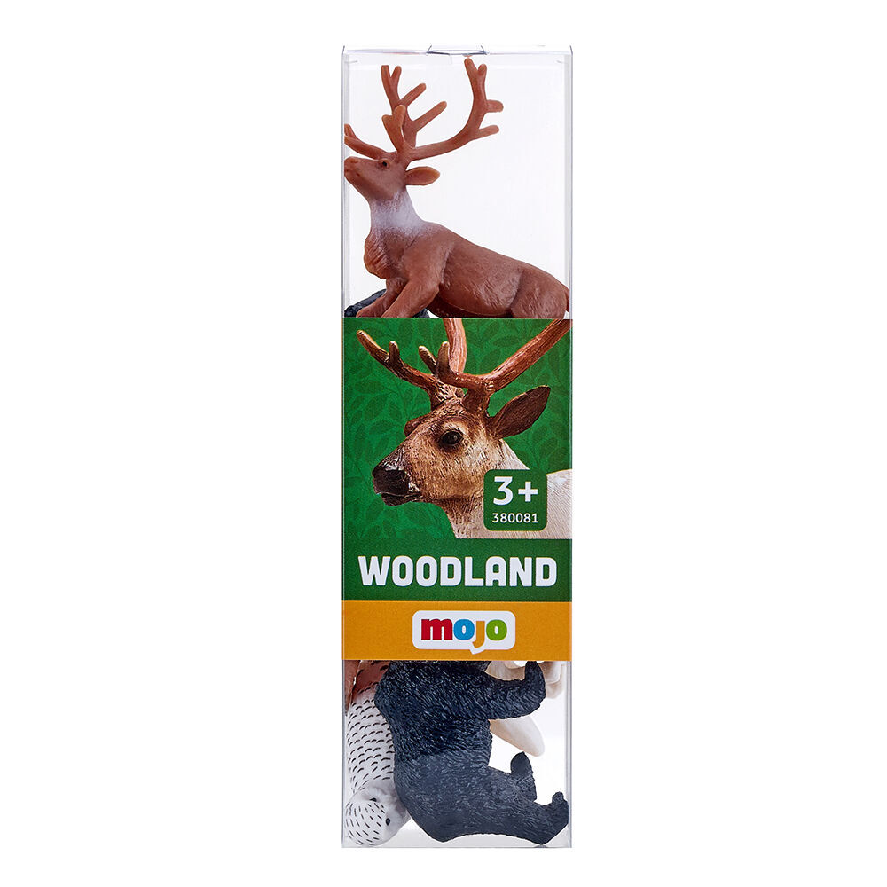 2x 12pc Mojo Woodland Animals Kids Fun Playset Toy 3y+ Assorted