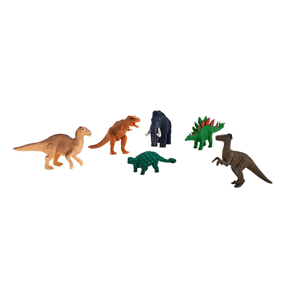 2x 12pc Mojo Prehistoric Life Animals Kids Fun Playset Toy 3y+ Assorted