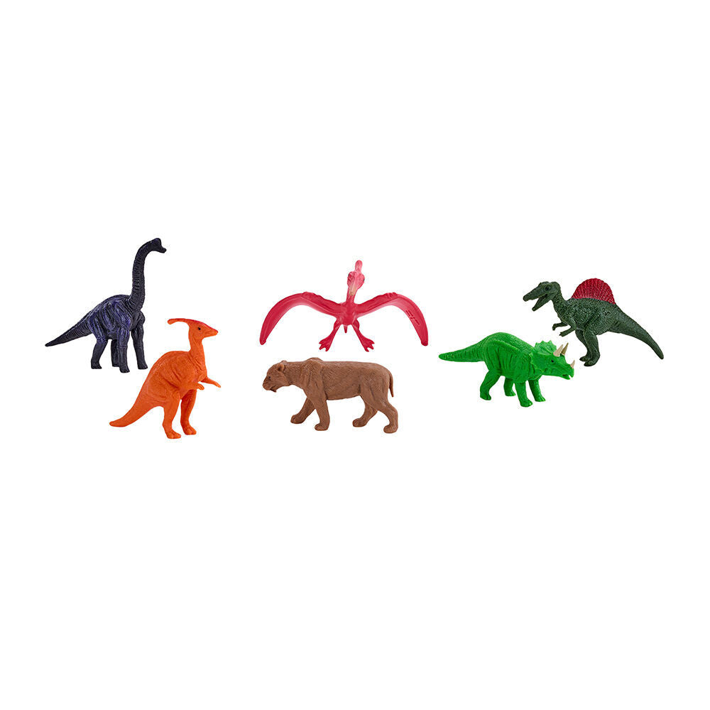 2x 12pc Mojo Prehistoric Life Animals Kids Fun Playset Toy 3y+ Assorted