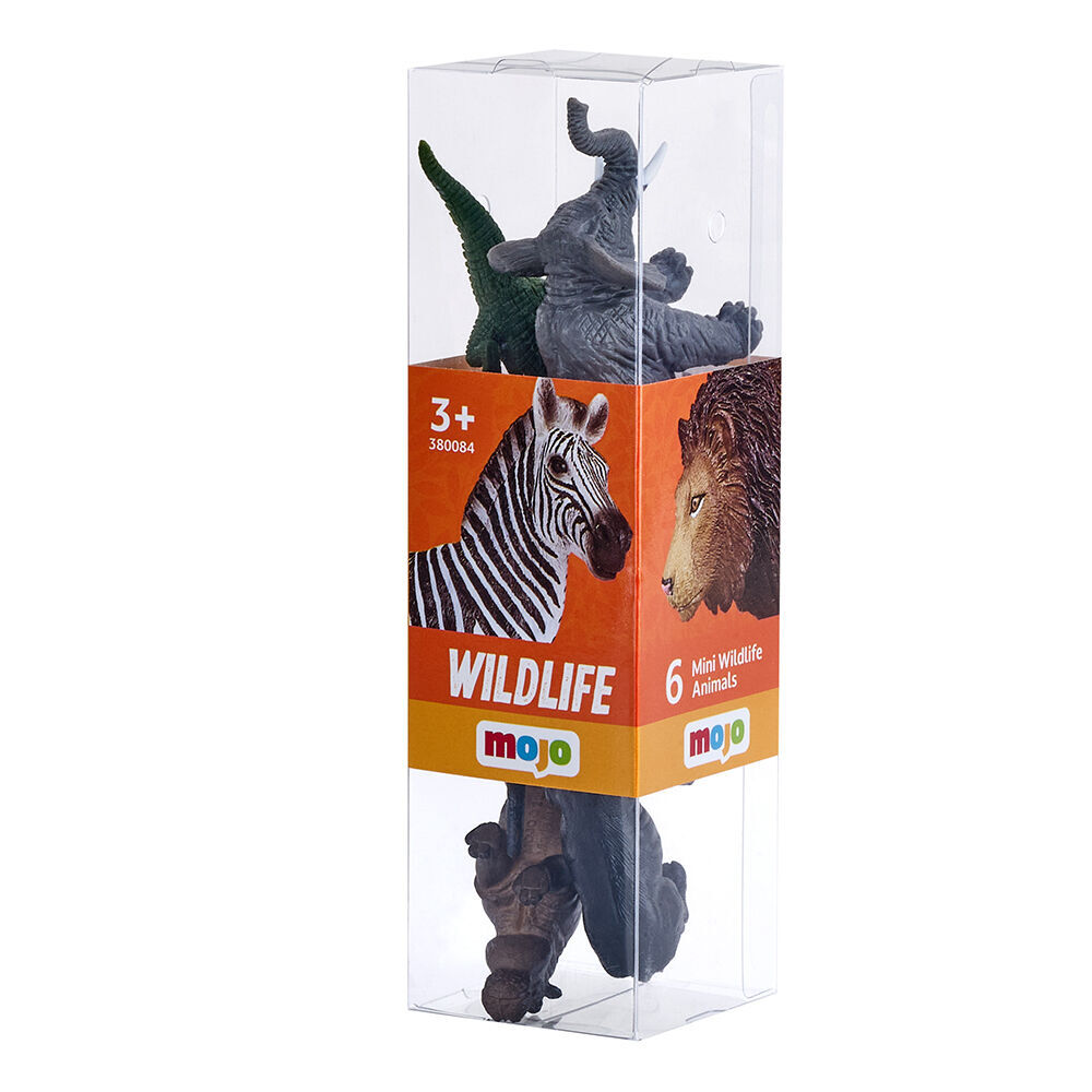 2x 6pc Mojo Wildlife Figure Kids Playset Toy 3y+ Assorted