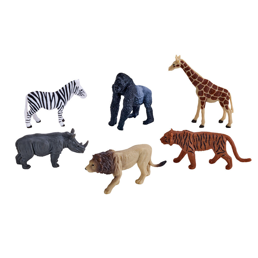 2x 6pc Mojo Wildlife Figure Kids Playset Toy 3y+ Assorted