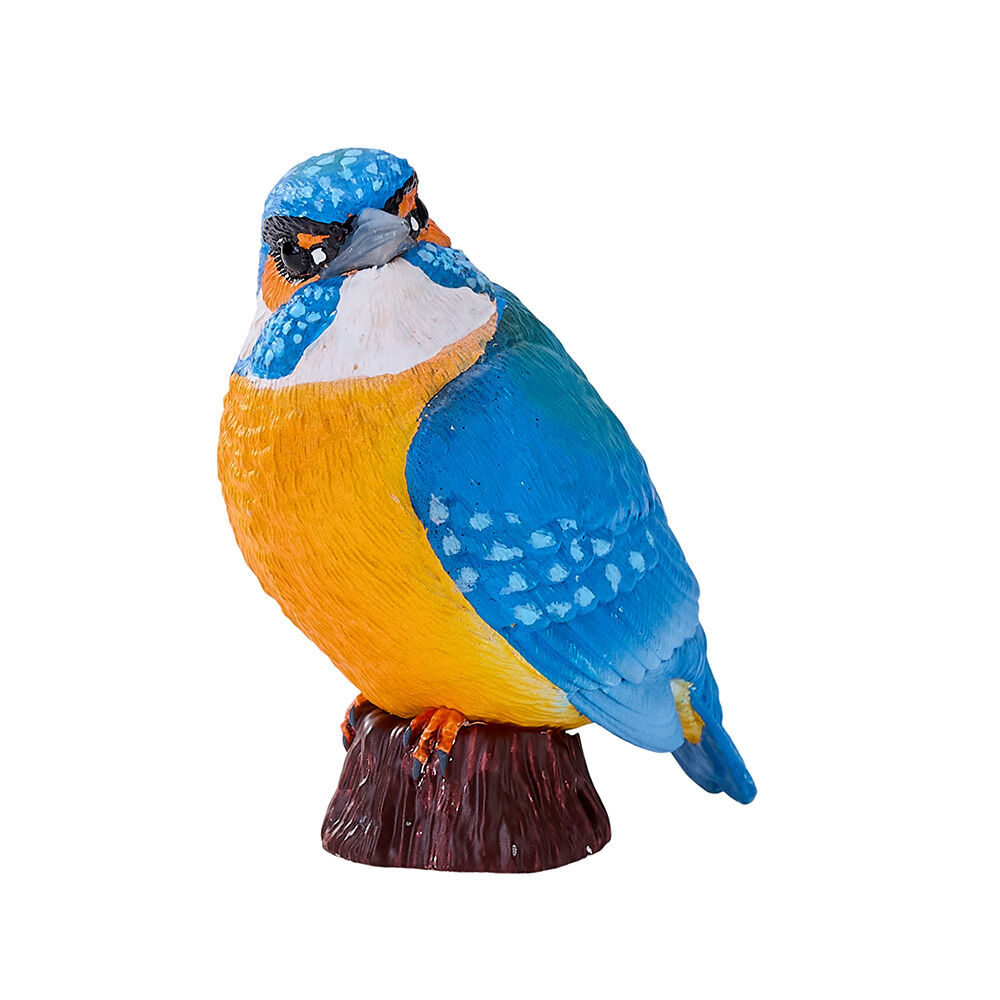 2PK Mojo Kingfisher 2025 Figurine Bird Sculpture - Blue/Orange