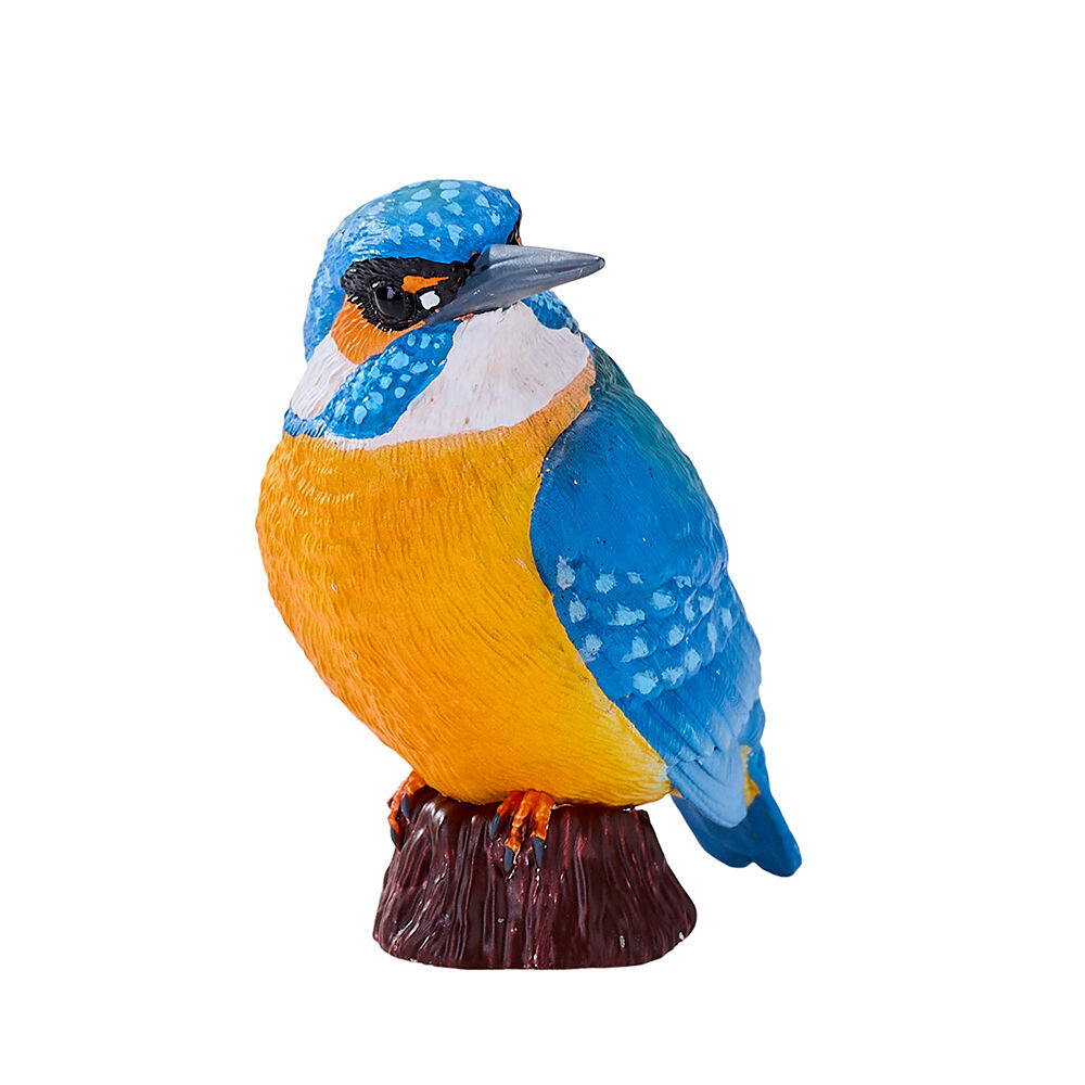 2PK Mojo Kingfisher 2025 Figurine Bird Sculpture - Blue/Orange