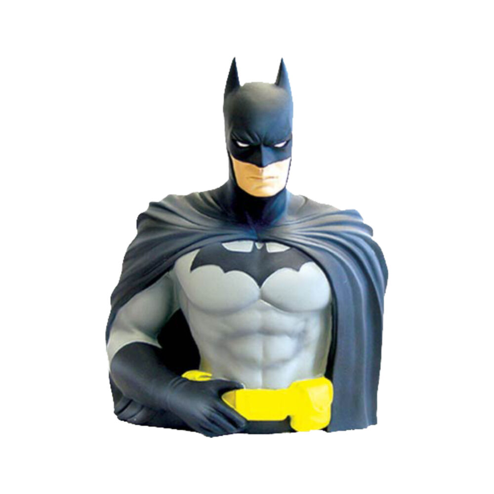 DC Comics Batman Bust Figure Money Bank Coin Holder