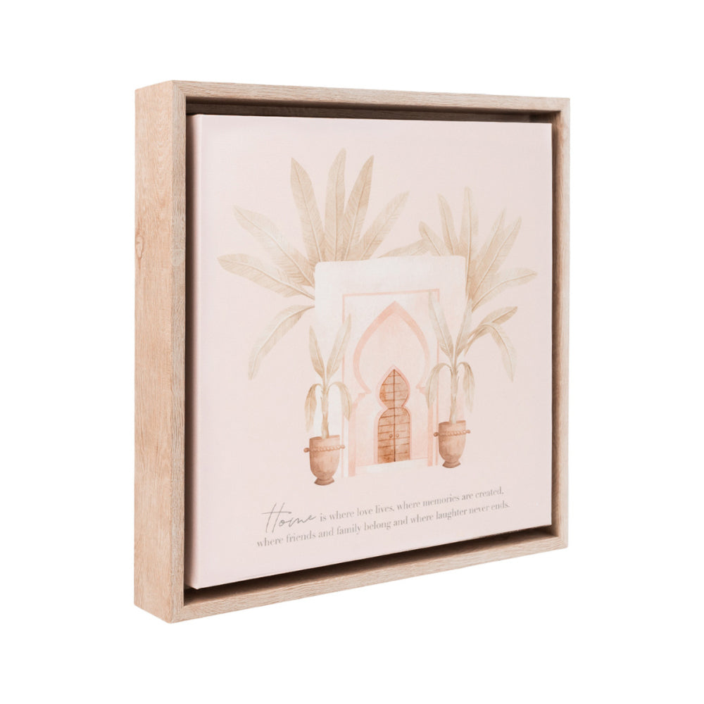 2PK Splosh Modern Oasis Home Framed Canvas w/ Hook 34x34cm