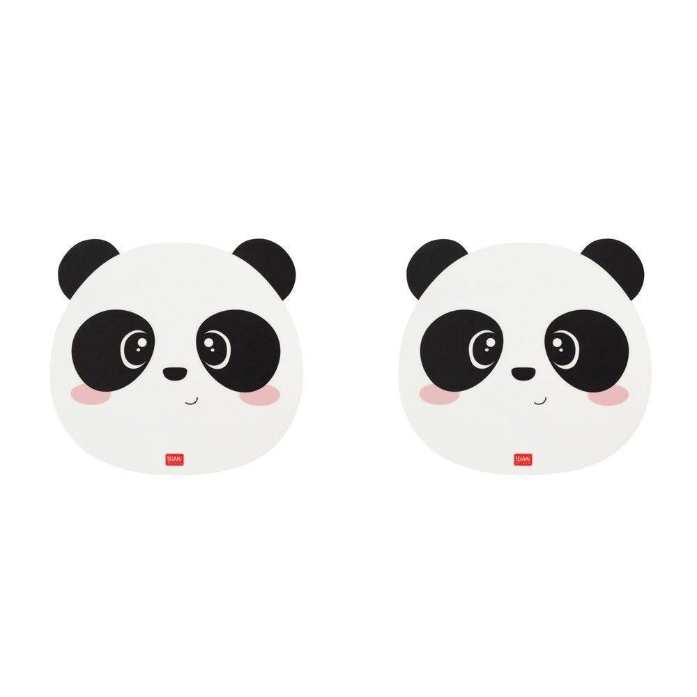 2PK Legami PVC Mousepad Anti-Slip Mouse Mat Pad - Panda