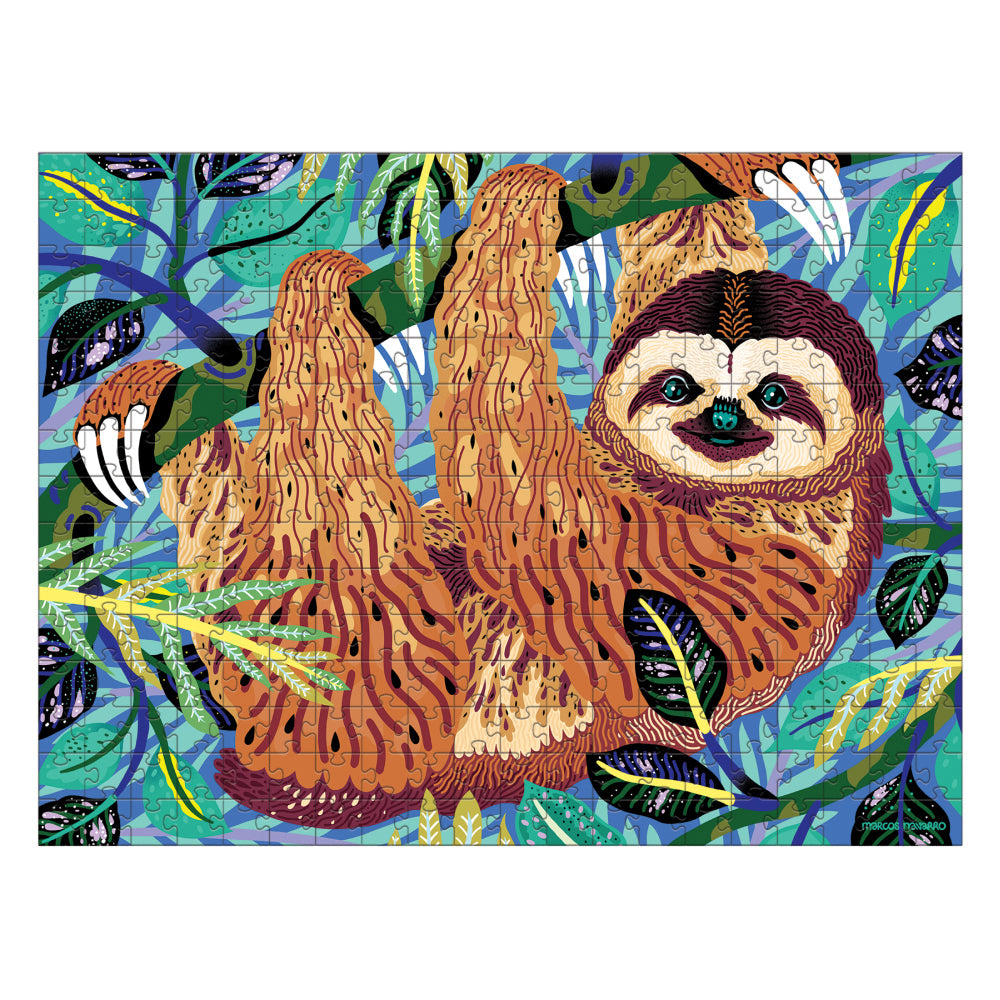 2x 300pc Mudpuppy Jigsaw Puzzle 61x46cm Pygmy Sloth Kids Game 7y+