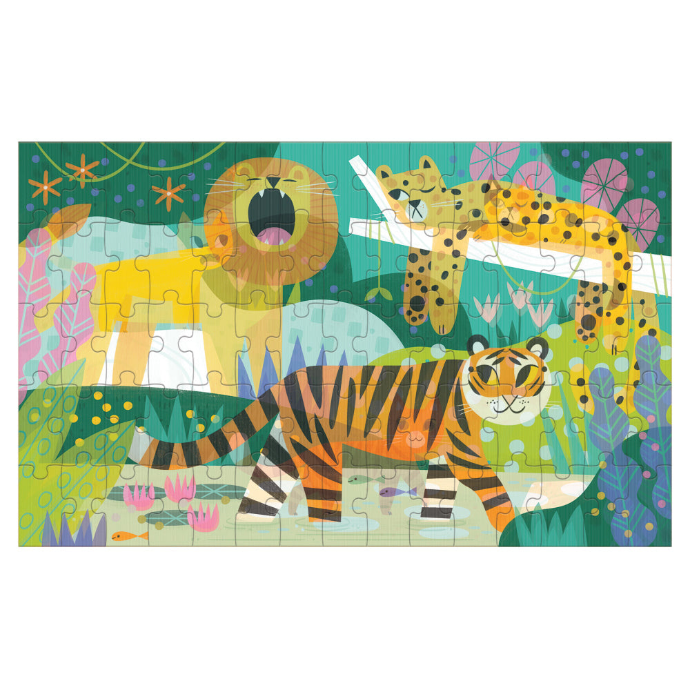 75pc Mudpuppy Lenticular Kids Jigsaw Puzzle 45x26cm Cats 5+