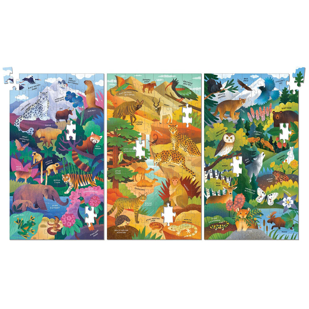 100pc Mudpuppy Jigsaw Puzzle x 3 Momentous Mountains Kids Game 3y+