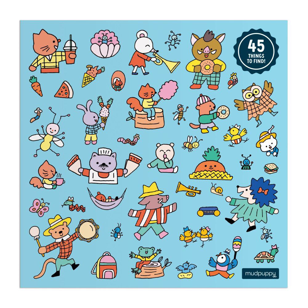500pc Mudpuppy Search & Find Kids Jigsaw Puzzle 51x51cm Music Festival 8+