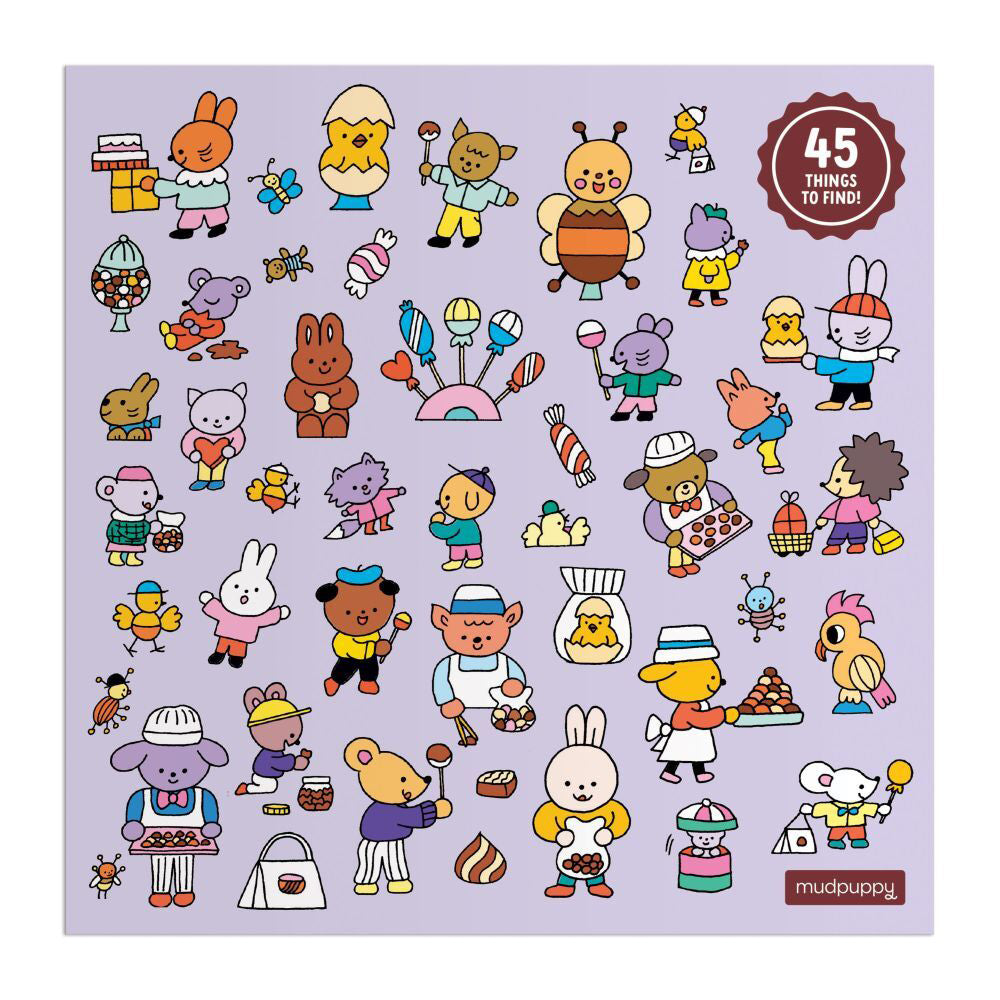 500pc Mudpuppy Search & Find Kids Jigsaw Puzzle 51x51cm Chocolate Shop 8+