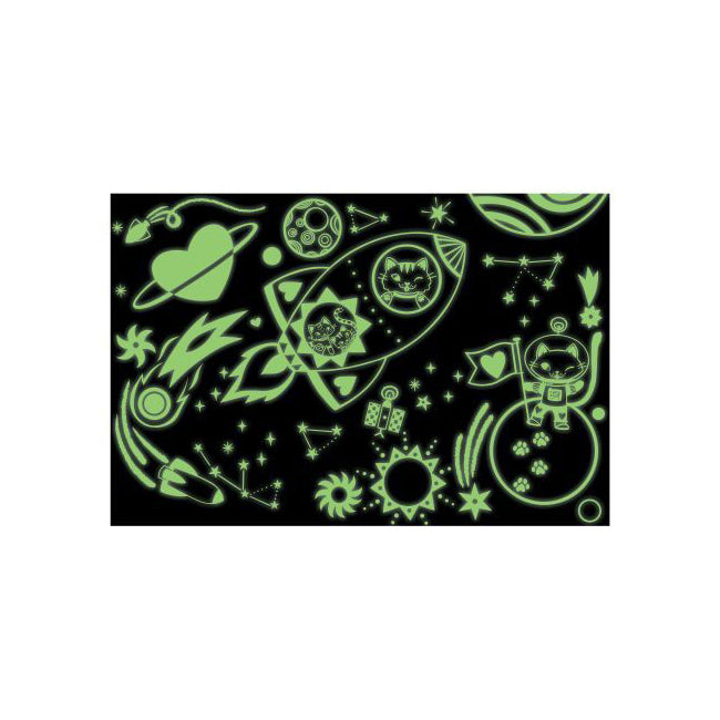 100pc Mudpuppy Glow Jigsaw Puzzle Cosmic Dreams 5+